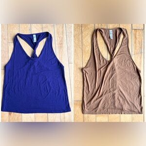 Zyia Activewear Performance Twisted Back Tank Top Bundle Lot Size XS